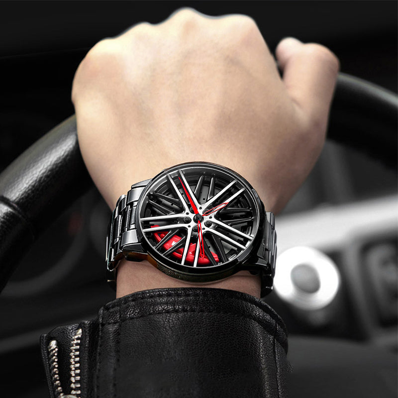 Men’s Black M5 Wrist Watch with Red Caliper