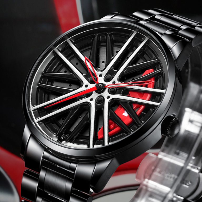 Men’s Black M5 Wrist Watch with Red Caliper