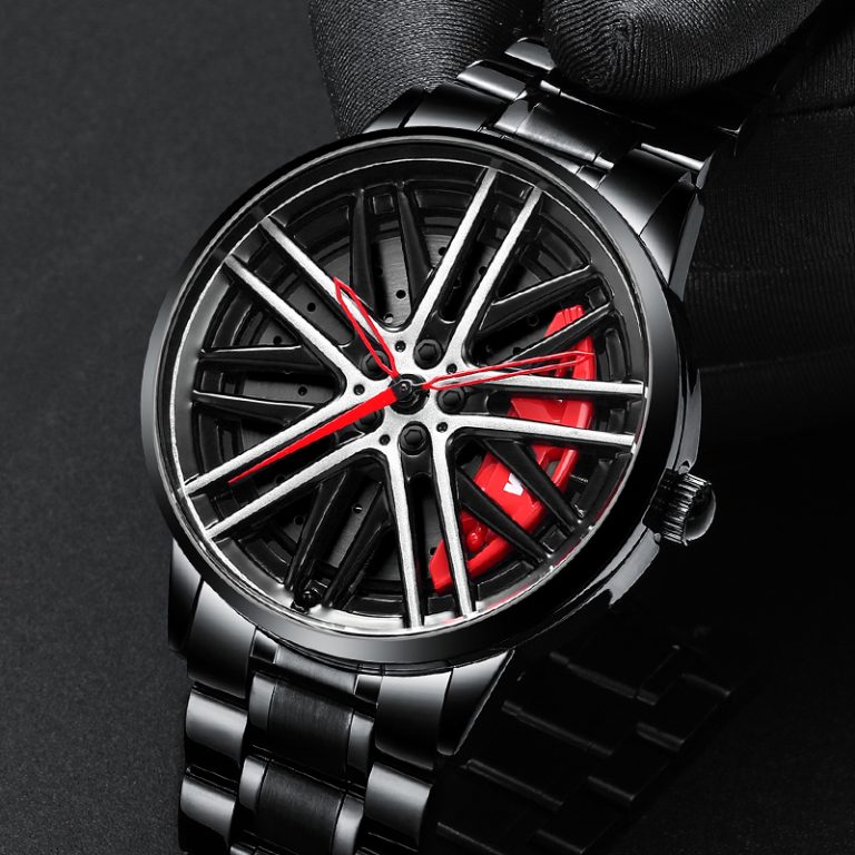 Men’s Black M5 Wrist Watch with Red Caliper