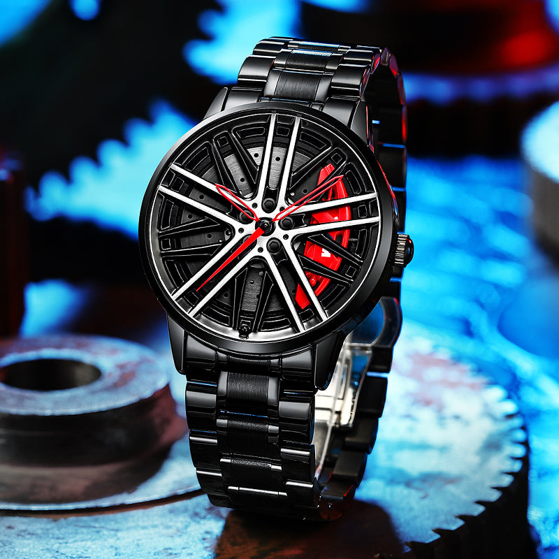 Men’s Black M5 Wrist Watch with Red Caliper